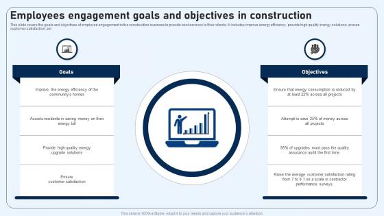 Employees Engagement Goals And Objectives In Construction