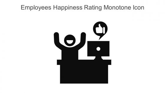 Employees Happiness Rating Monotone Icon In Powerpoint Pptx Png And Editable Eps Format