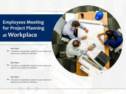 Employees meeting for project planning at workplace