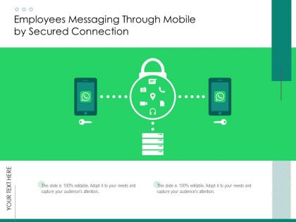 Employees messaging through mobile by secured connection