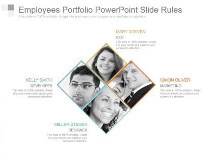 Employees portfolio powerpoint slide rules