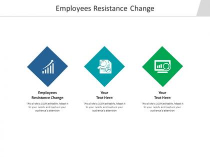Employees resistance change ppt powerpoint presentation deck cpb