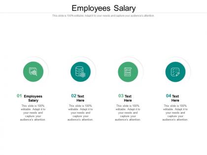 Employees salary ppt powerpoint presentation infographics example file cpb