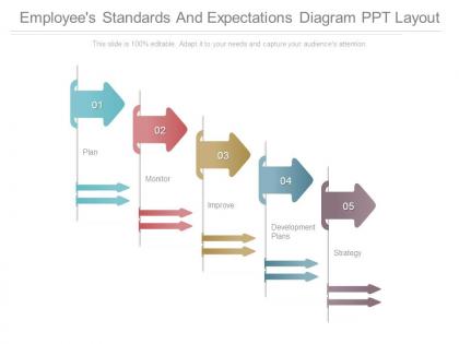 Employees standards and expectations diagram ppt layout