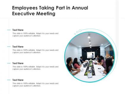 Employees taking part in annual executive meeting