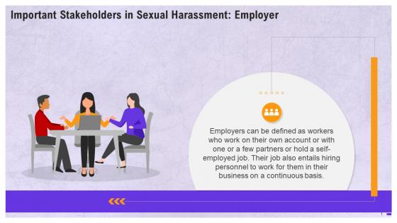 Employer As Stakeholder In Sexual Harassment Training Ppt