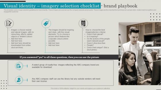Employer Brand Playbook Visual Identity Imagery Selection Checklist Brand Playbook