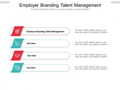 Employer branding talent management ppt powerpoint presentation inspiration structure cpb