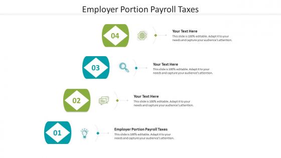 Employer portion payroll taxes ppt powerpoint presentation portfolio tips cpb
