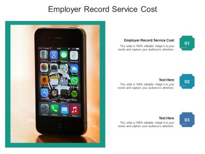 Employer record service cost ppt powerpoint presentation infographics outline cpb