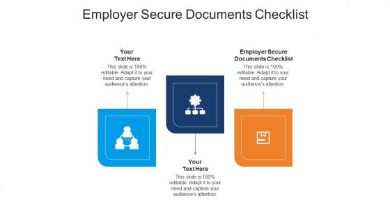 Employer secure documents checklist ppt powerpoint presentation infographics clipart cpb