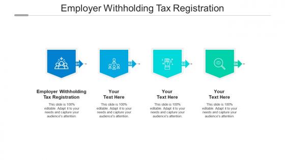 Employer withholding tax registration ppt powerpoint presentation ideas shapes cpb