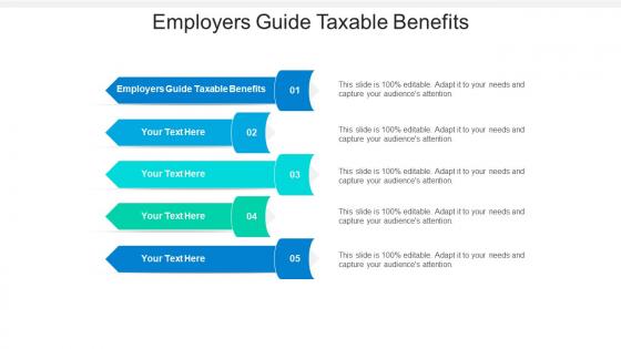 Employers guide taxable benefits ppt powerpoint presentation infographics vector cpb