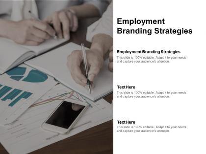 Employment branding strategies ppt powerpoint presentation ideas visuals cpb