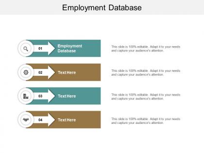 Employment database ppt powerpoint presentation gallery picture cpb