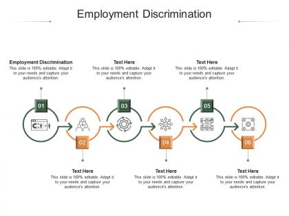 Employment discrimination ppt powerpoint presentation infographics graphics cpb