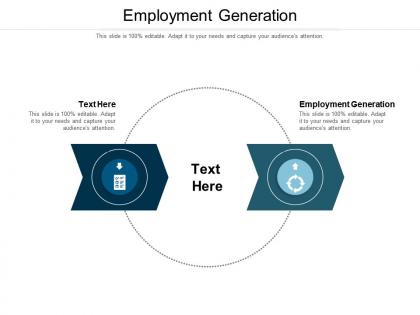 Employment generation ppt powerpoint presentation infographics backgrounds cpb