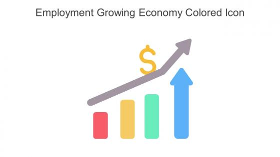 Employment Growing Economy Colored Icon In Powerpoint Pptx Png And Editable Eps Format
