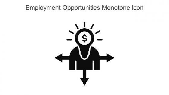 Employment Opportunities Monotone Icon In Powerpoint Pptx Png And Editable Eps Format