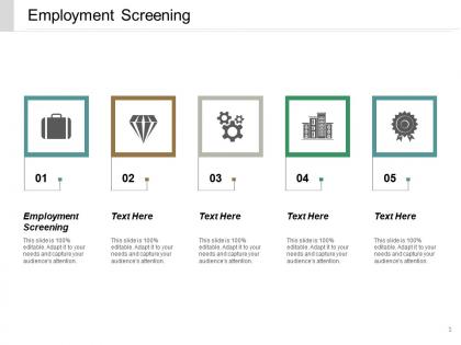 Employment screening ppt powerpoint presentation file slide download cpb