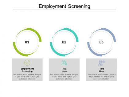 Employment screening ppt powerpoint presentation inspiration clipart cpb