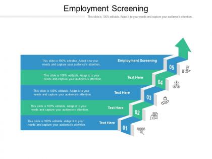 Employment screening ppt powerpoint presentation slides layout ideas cpb