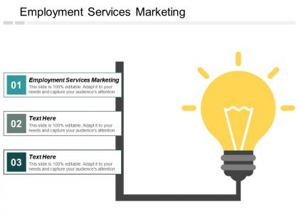 Employment services marketing ppt powerpoint presentation inspiration clipart cpb