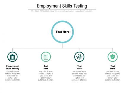 Employment skills testing ppt powerpoint presentation portfolio objects cpb