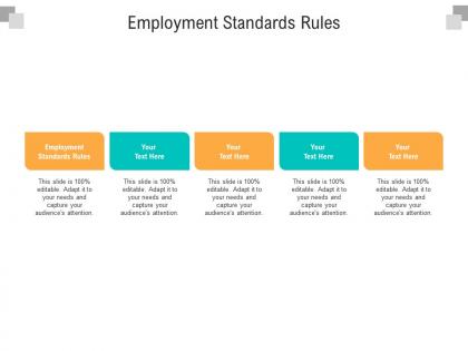 Employment standards rules ppt powerpoint presentation slides outline cpb
