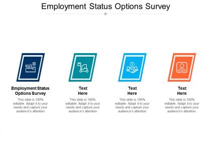 Employment status options survey ppt powerpoint presentation portfolio good cpb