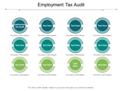 Employment tax audit ppt powerpoint presentation icon background designs cpb