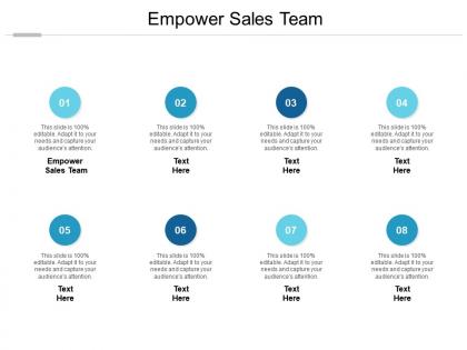 Empower sales team ppt powerpoint presentation summary layouts cpb