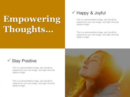 Empowering thoughts powerpoint templates