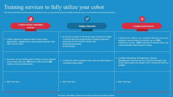 Empowering Workers With Cobots IT Training Services To Fully Utilize Your Cobot
