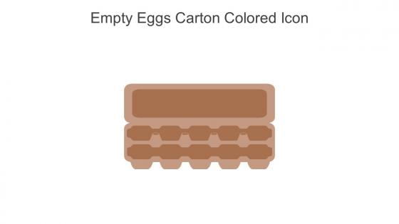 Empty Eggs Carton Colored Icon In Powerpoint Pptx Png And Editable Eps Format