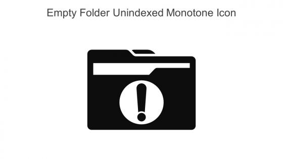 Empty Folder Unindexed Monotone Icon In Powerpoint Pptx Png And Editable Eps Format