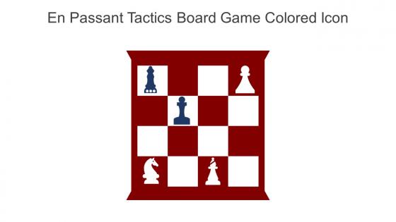 En Passant Tactics Board Game Colored Icon In Powerpoint Pptx Png And Editable Eps Format