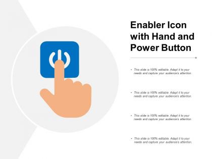 Enabler icon with hand and power button