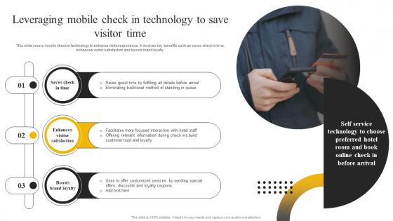 Enabling High Quality Leveraging Mobile Check In Technology To Save Visitor Time DT SS