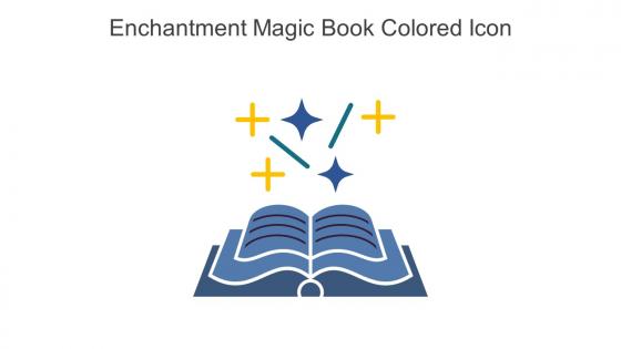 Enchantment Magic Book Colored Icon In Powerpoint Pptx Png And Editable Eps Format