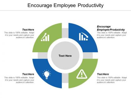 Encourage employee productivity ppt powerpoint presentation portfolio infographics cpb