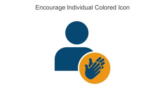 Encourage Individual Colored Icon In Powerpoint Pptx Png And Editable Eps Format