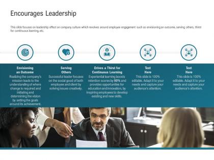 Encourages leadership retention m2287 ppt powerpoint presentation slides layout