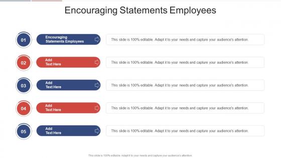 Encouraging Statements Employees In Powerpoint And Google Slides Cpb