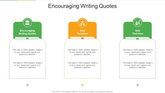 Encouraging Writing Quotes In Powerpoint And Google Slides Cpb