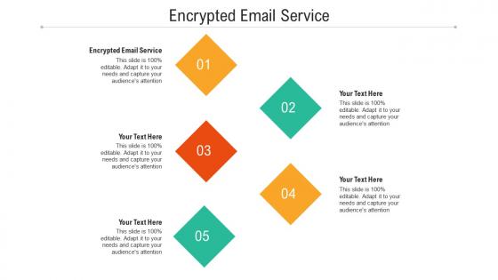 Encrypted email service ppt powerpoint presentation model topics cpb