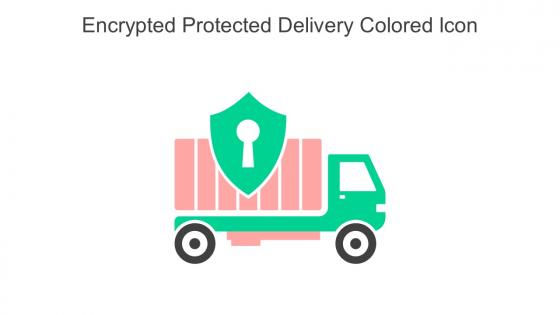 Encrypted Protected Delivery Colored Icon In Powerpoint Pptx Png And Editable Eps Format