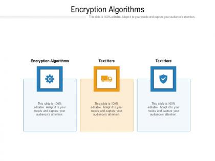 Encryption algorithms ppt powerpoint presentation ideas example file cpb