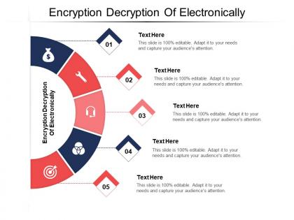 Encryption decryption of electronically ppt powerpoint presentation slides ideas cpb
