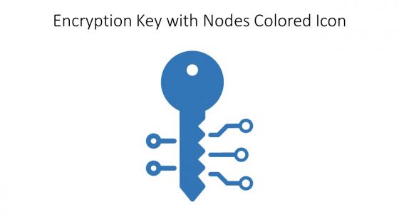 Encryption Key With Nodes Colored Icon In Powerpoint Pptx Png And Editable Eps Format